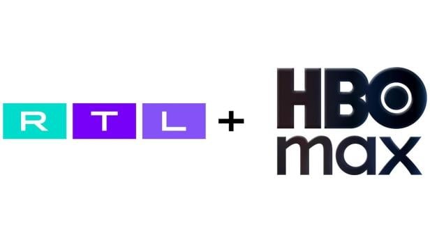 Logos von RTL+ und HBO Max
