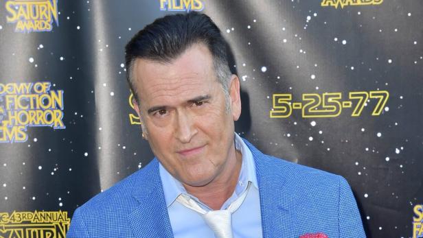 Bruce Campbell bei Pressetermin