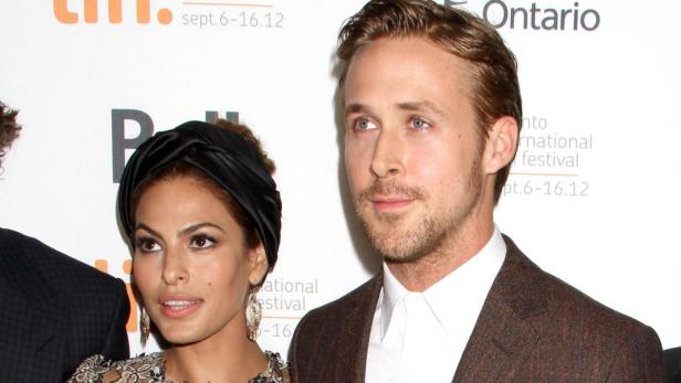 Ryan Gosling und Eva Mendes bei Pressetermin