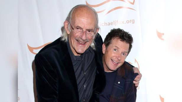 Pressetermin mit Christopher Lloyd und Michael J. Fox