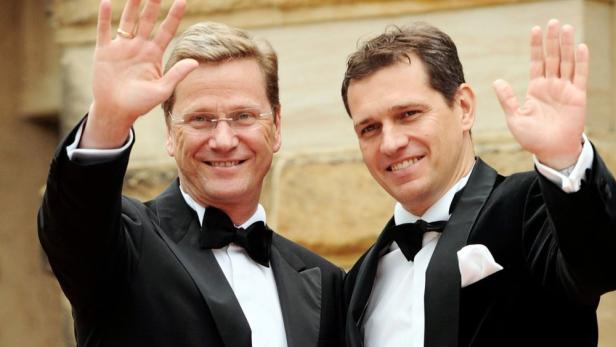 Guido Westerwelle mit Ehemann Michael Mronz im Jahr 2007