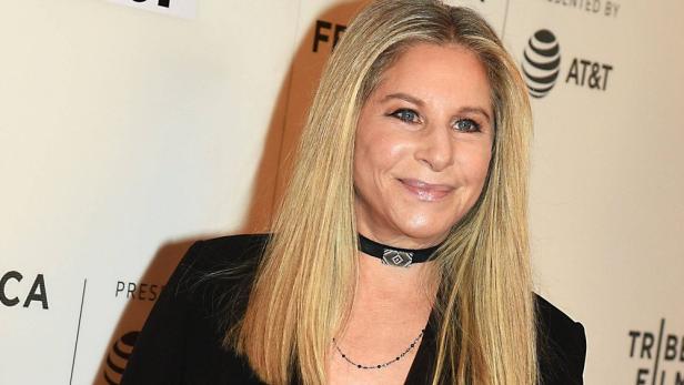 Barbra Streisand bei Pressetermin