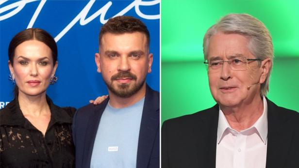 Porträtfotos von Frankfurt-"Tatort" Foroutan und Hasanović und Frank Elstner