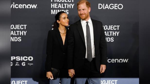 Harry und Meghan bei Pressetermin
