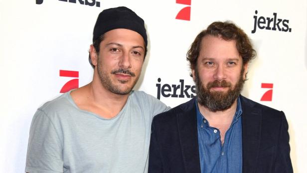 Fahri Yardim und Christian Ulmen bei Pressetermin