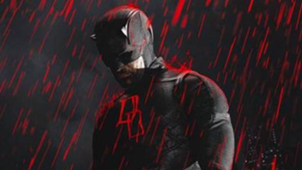 Charlie Cox in seinem Daredevil-Kostüm