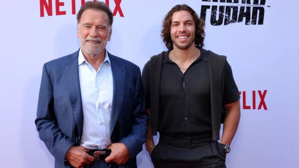 Schwarzenegger und Sohn bei Netflix-Premiere in LA