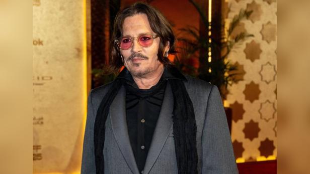 Johnny Depp bei Pressetermin