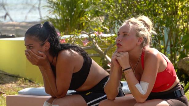 Dilara Kruse und Franziska Temme im Finale von "Promis unter Palmen"