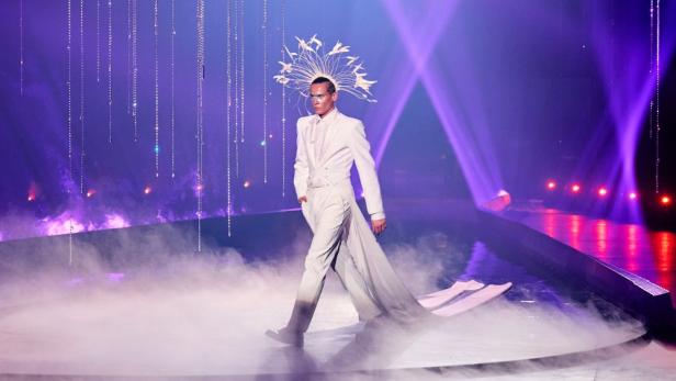 Model Louis auf dem Laufsteg