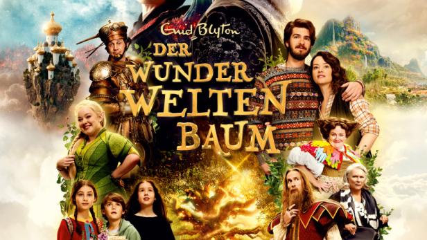 Allerlei fantastische und und kindliche Filmfiguren auf Plakat
