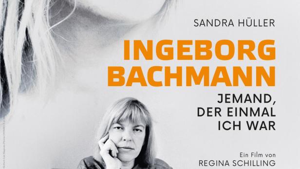 Sandra Hüller als Ingeborg Bachmann und die echte Schriftstellerin auf einem Filmplakat