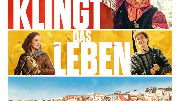 Der Filmposter zeigt Javier Gutiérrez und María Vázquez sowie den Titel "So klingt das Leben".