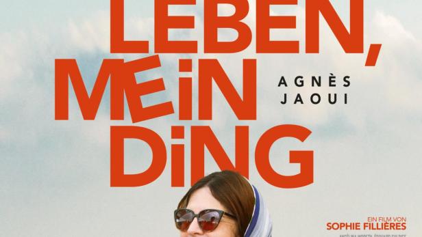 Filmplakat für „Mein Leben, mein Ding“ von Sophie Fillières mit Agnès Jaoui vor einer Küstenlandschaft.