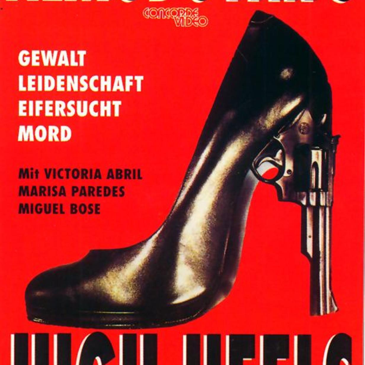 VICTORIA ABRIL and MIGUEL BOSE in HIGH HEELS (1991) -Original title:  TACONES LEJANOS-, directed by PEDRO ALMODOVAR. - SuperStock