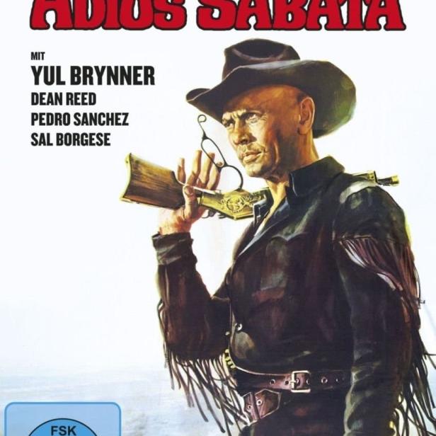 Das Filmplakat für „Adios Sabata“ mit Yul Brynner als Revolverheld.