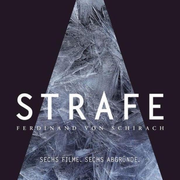 Das Filmplakat für „Strafe“ von Ferdinand von Schirach zeigt eine eisige Dreiecksform.