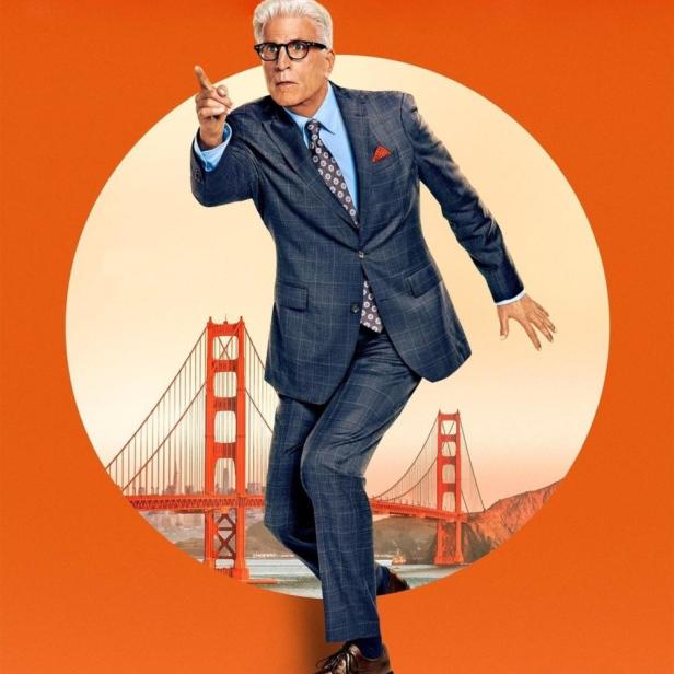 Das Filmplakat für „Undercover im Seniorenheim“ zeigt Ted Danson vor der Golden Gate Bridge.