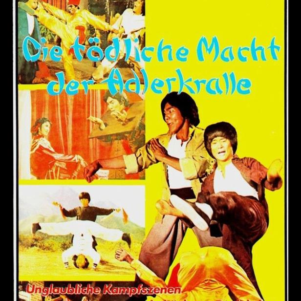 Das Cover des Films „Die tödliche Macht der Adlerkralle“ zeigt Kampfszenen.