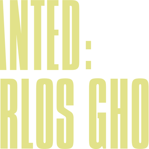 Ein Fahndungsplakat mit dem Namen Carlos Ghosn.