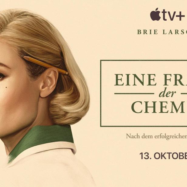 Das Poster für „Eine Frage der Chemie“ mit Brie Larson in der Hauptrolle.