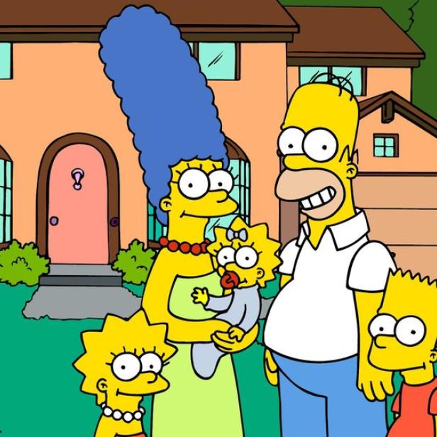 Gruppenbild der Zeichentrickfamilie "Die Simpsons"
