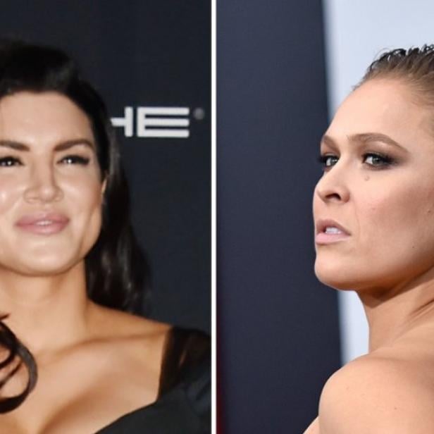 Porträtfotos von Ronda Rousey und Gina Carano