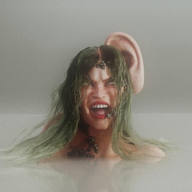 Bild einer schreienden Frau - hinter ihr ist in große Menschenohr zu sehen