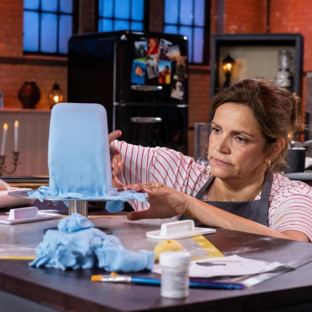 Schauspielerin Rebecca Immanuel in der TV-Küche