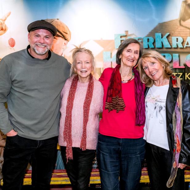 Gruppenbild mit Thomas Stipsits, Erika Mottl, Linde Prelog, Erika Deutinger