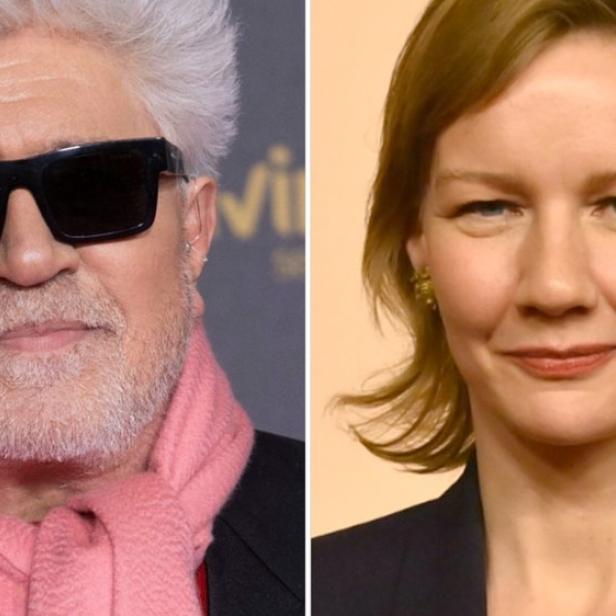 Porträtfotos von Pedro Almodóvar und Sandra Hüller