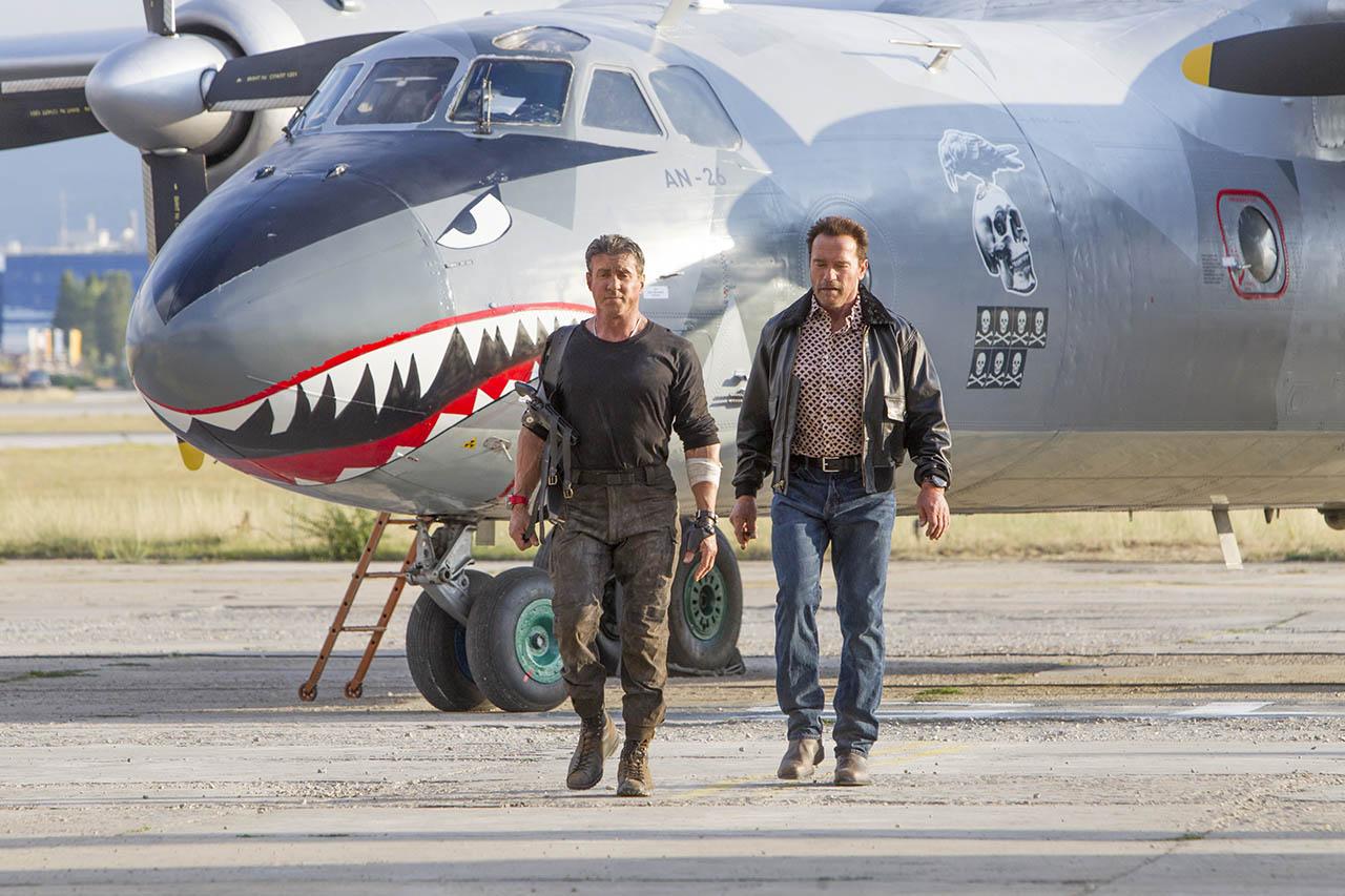 Stallone und Schwarzenegger in "The Expandables"