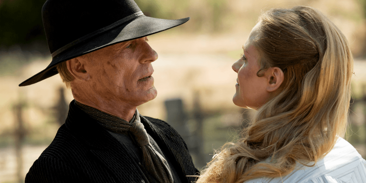 Westworld: Dolores und der Fremde in Schwarz